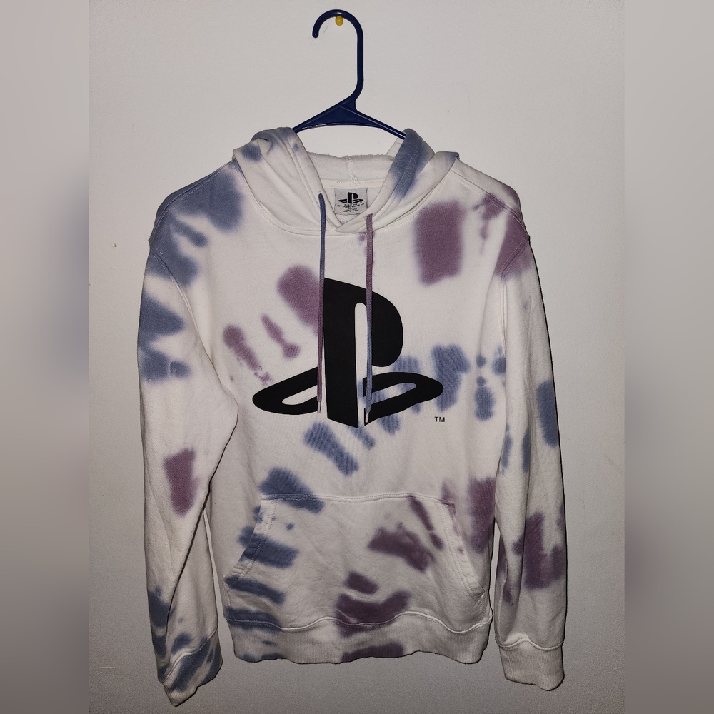 Sony Playstation Men's Tie Dye Graphic Hoodie